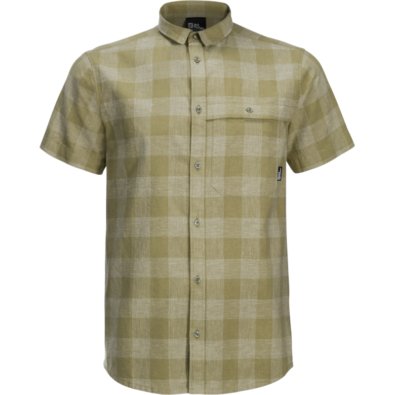 Jack Wolfskin Men's Highlands Shirt Bay Leaf Check