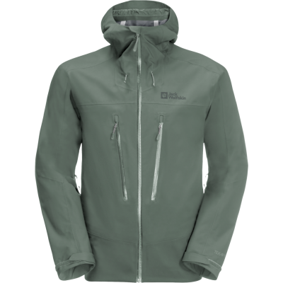 Jack Wolfskin Men's Kammweg 3-Layer Jacket Hedge Green