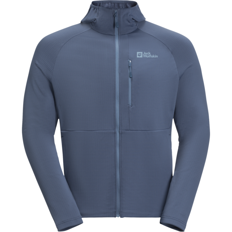 Jack Wolfskin Men's Kolbenberg Hooded Full Zip Evening Sky