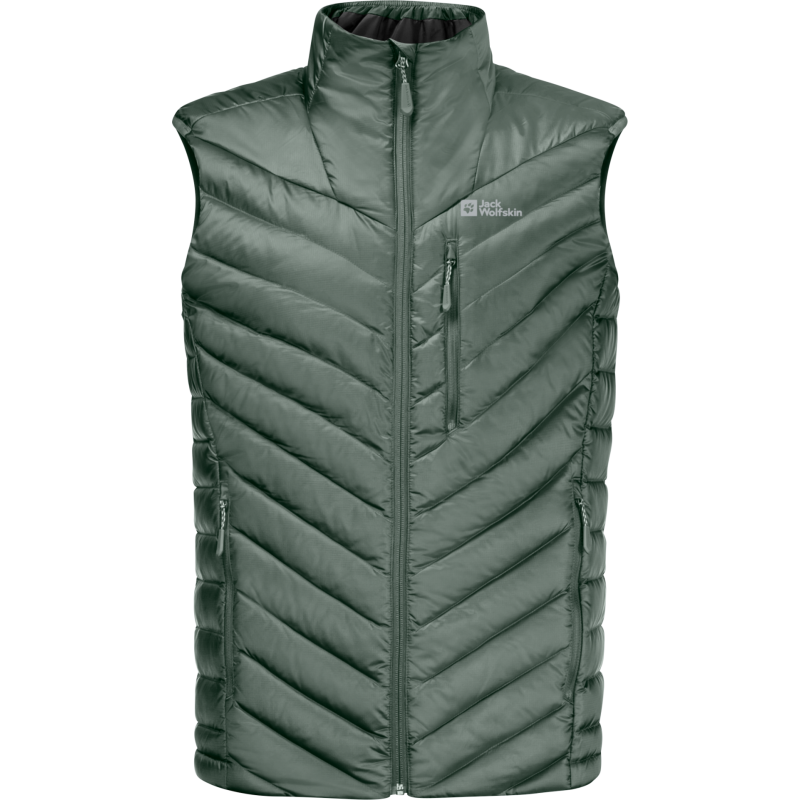 Jack Wolfskin Men's Passamani Down Vest Hedge Green