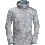 Jack Wolfskin Men's Prelight Windbreaker Silver Grey All Over