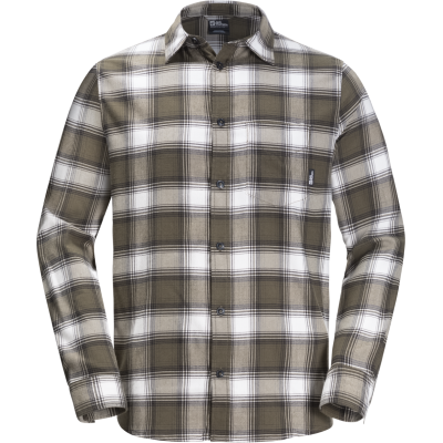 Jack Wolfskin Men's Wanderweg Shirt Island Moss 41