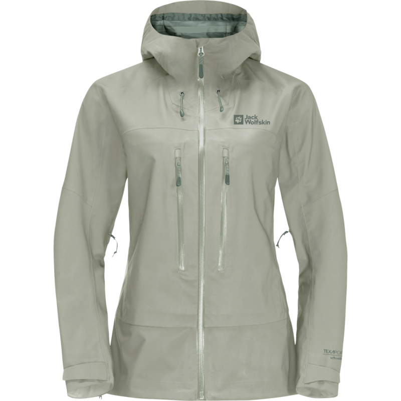 Jack Wolfskin Women's Kammweg 3-Layer Jacket Mint Leaf