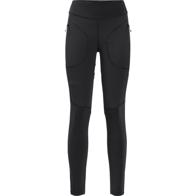 Jack Wolfskin Women's Salmaser Tights Black