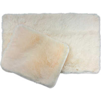 Julie Offwhite 60x100 cm + 50x60 cm 2-Pack Badrumsmatta