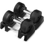 Justerbara hantlar PRO, 2 x 4-23.5 kg, JTC Power