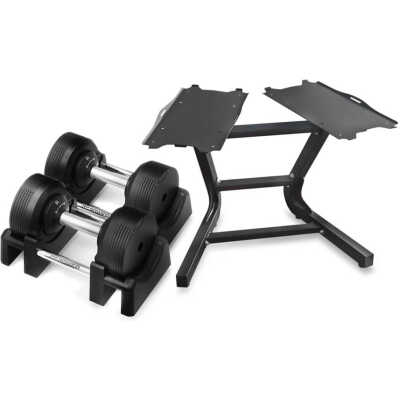 Justerbara hantlar PRO med ställ, 2 x 4-23.5 kg, JTC Power