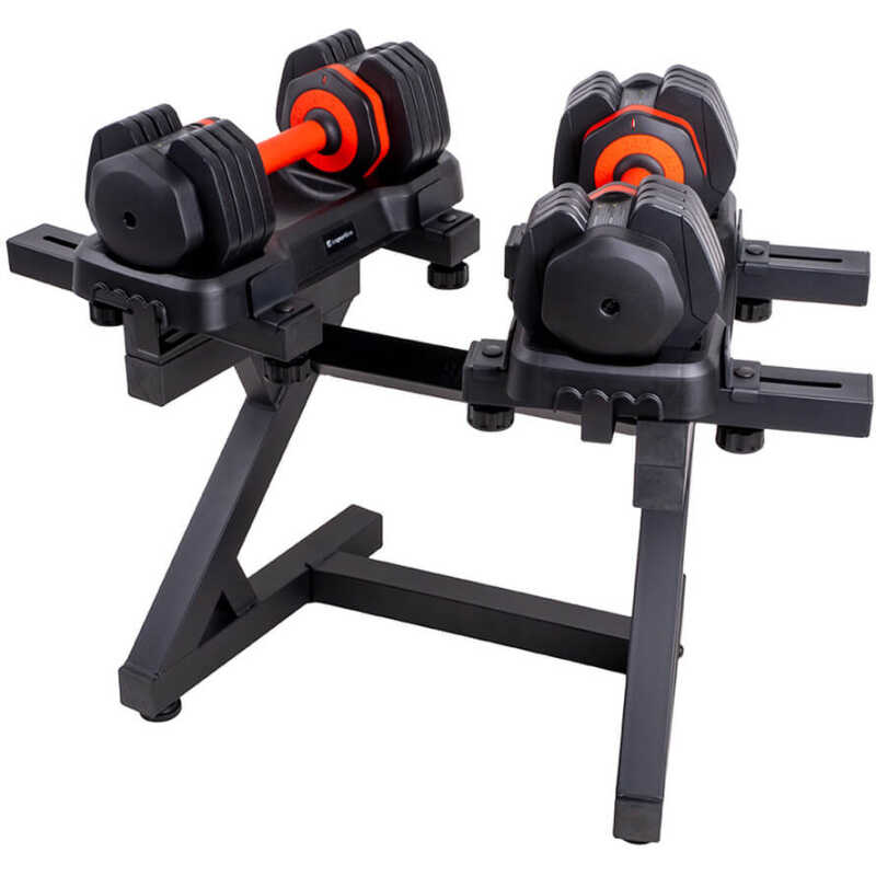 Justerbara hantlar med ställ Durabell, 2 x 6.5 - 24.5 kg, inSPORTline Justerbara hantlar med ställ Durabell, 2 x 6.5 - 24.5 kg, inSPORTline