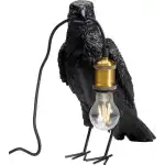 KARE DESIGN Animal Crow bordslampa - mattsvart polyresin och koppar aluminium