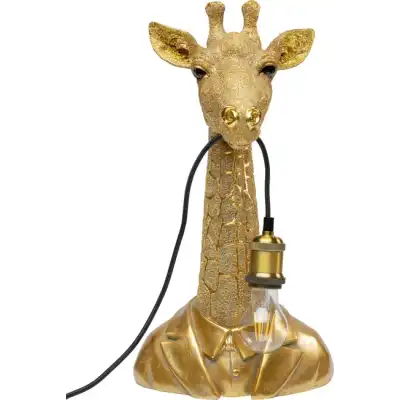 KARE DESIGN Animal Giraffe bordslampa - guld polyresin