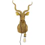 KARE DESIGN Animal Goat vägglampa - guld polyresin och aluminium