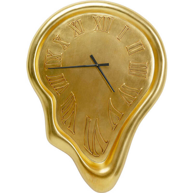 KARE DESIGN Big Drop Gold väggklocka - guld polyresin KARE DESIGN Big Drop Gold väggklocka - guld polyresin