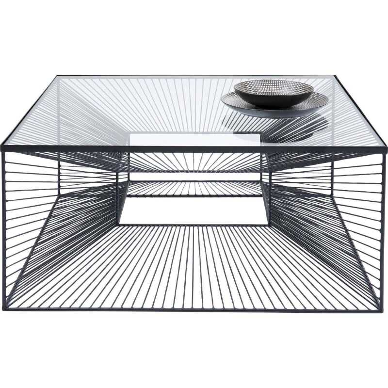 KARE DESIGN Fyrkantigt Dimension Soffbord - Glas och Stål KARE DESIGN Fyrkantigt Dimension Soffbord - Glas och Stål
