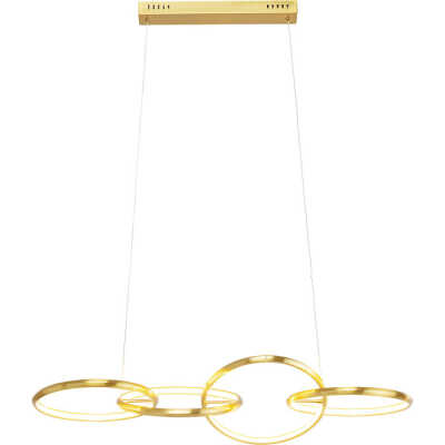 KARE DESIGN Galaxy taklampa, LED, dimbar, höjdjusterbar - guld aluminium och mässingsstål
