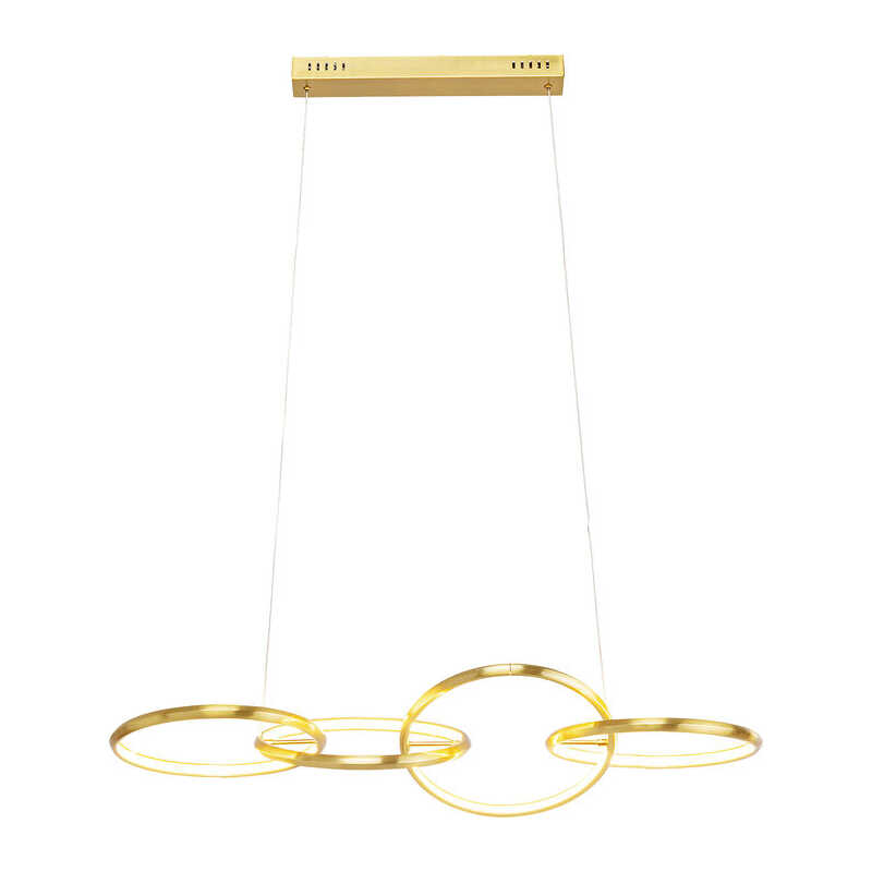 KARE DESIGN Galaxy taklampa, LED, dimbar, höjdjusterbar - guld aluminium och mässingsstål KARE DESIGN Galaxy taklampa, LED, dimbar, höjdjusterbar - guld aluminium och mässingsstål