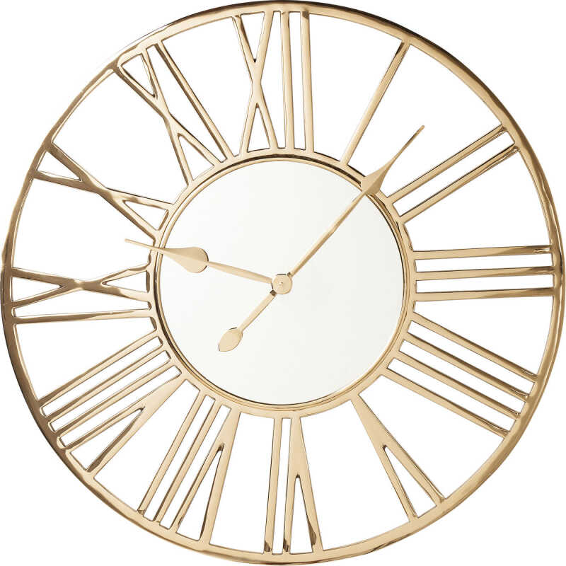 KARE DESIGN Giant Guld Wall Clock - Spegelglas / Guld Stål, Rund KARE DESIGN Giant Guld Wall Clock - Spegelglas / Guld Stål, Rund