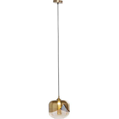 KARE DESIGN Golden Goblet Taklampa - Färgat Glas / Mässingsbelagt Stål, Rund