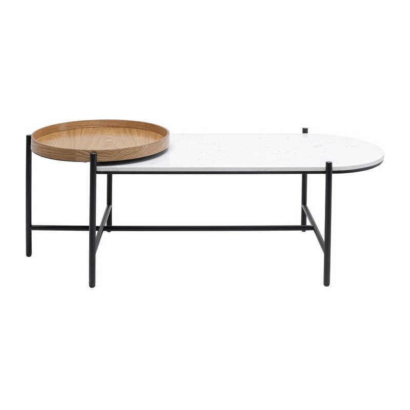 KARE DESIGN Layered Soffbord - Marmor, Askplywood, Stål