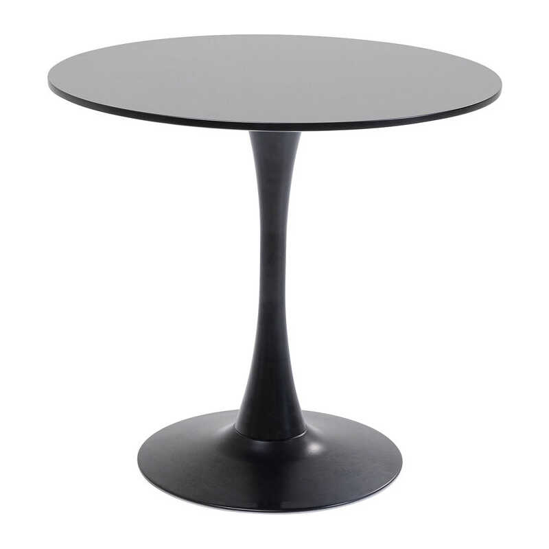 KARE DESIGN Schickeria soffbord, runt - svart MDF och svart stål