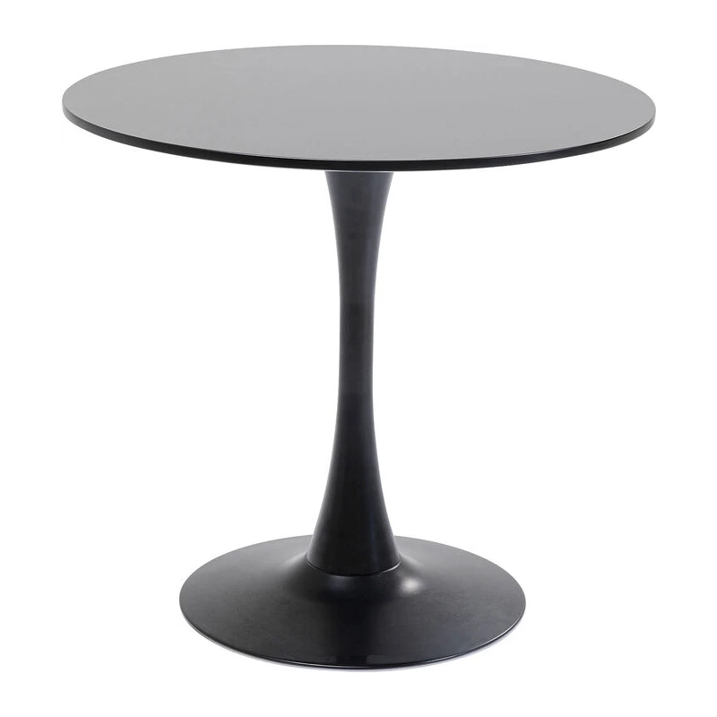 KARE DESIGN Schickeria soffbord, runt - svart MDF och svart stål KARE DESIGN Schickeria soffbord, runt - svart MDF och svart stål