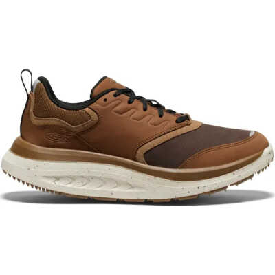 Keen Men's WK400 Leather Walking Shoe Bison-Toasted Coconut