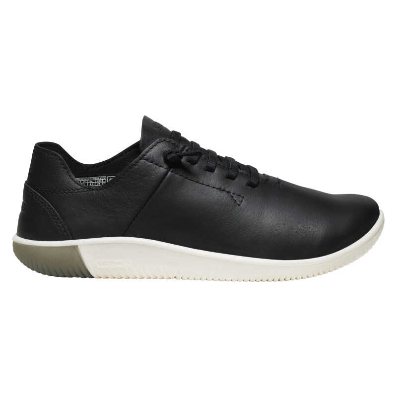 Keen Women's KNX Unlined Leather Sneaker Black-Star White Keen Women's KNX Unlined Leather Sneaker Black-Star White