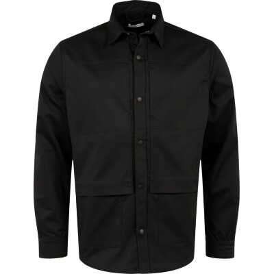 Knowledge Cotton Apparel Men's Larch Utility Shirt Black Jet