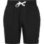 Knowledge Cotton Apparel Men's Swim Shorts With Elastic Waist Black Jet