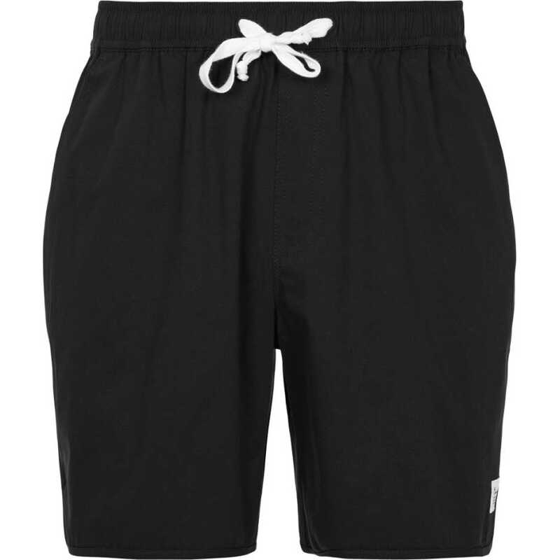 Knowledge Cotton Apparel Men's Swim Shorts With Elastic Waist Black Jet Knowledge Cotton Apparel Men's Swim Shorts With Elastic Waist Black Jet