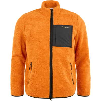 Knowledge Cotton Apparel Men's Teddy Fleece Zip Sweat Desert Sun