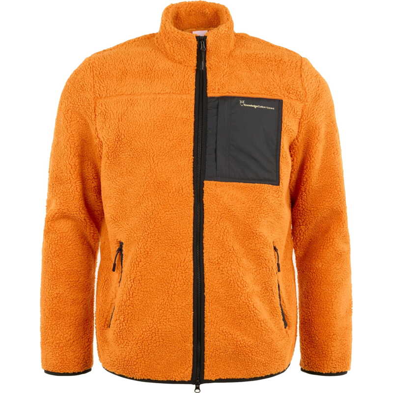 Knowledge Cotton Apparel Men's Teddy Fleece Zip Sweat Desert Sun Knowledge Cotton Apparel Men's Teddy Fleece Zip Sweat Desert Sun