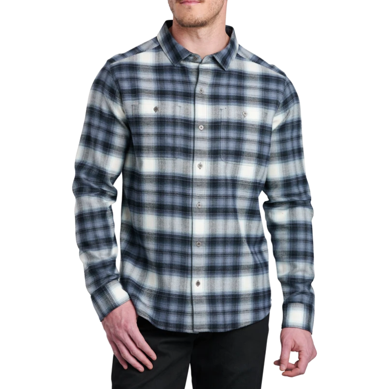 Kühl Men's Law Flannel Longsleeve Shirt Mineral Ice Kühl Men's Law Flannel Longsleeve Shirt Mineral Ice