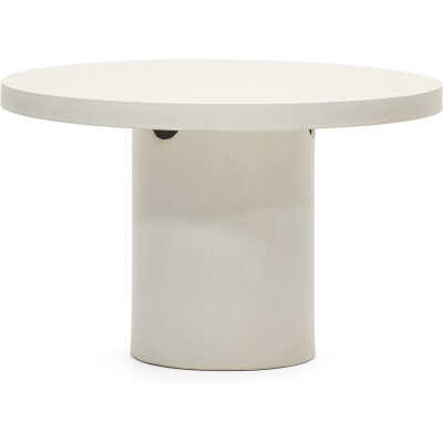 LAFORMA Aiguablava matbord, runt - vit cement