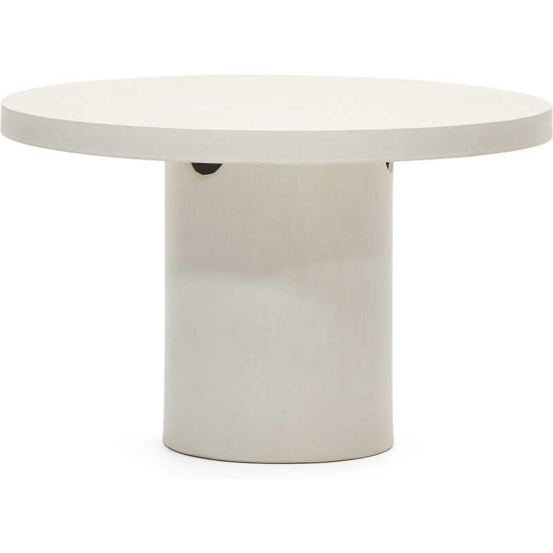 LAFORMA Aiguablava matbord, runt - vit cement LAFORMA Aiguablava matbord, runt - vit cement