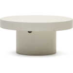LAFORMA Aiguablava soffbord, runt - vit cement