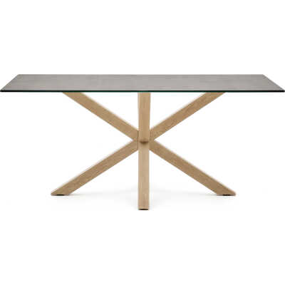 LAFORMA Argo matbord, rektangulärt - Hightech Iron Moss keramik