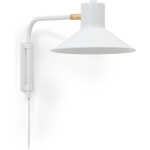 LAFORMA Aria liten vägglampa i stål med vit finish