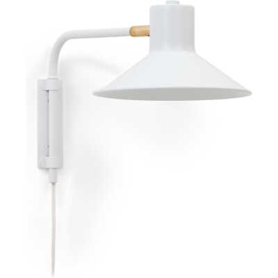 LAFORMA Aria liten vägglampa i stål med vit finish