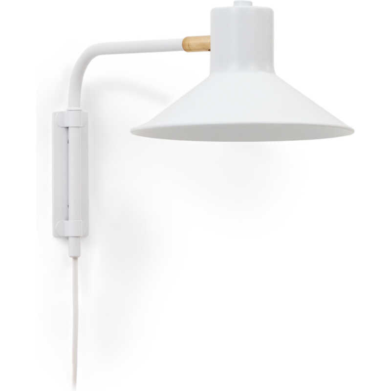 LAFORMA Aria liten vägglampa i stål med vit finish