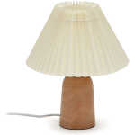 LAFORMA Benicarlo bordslampa i trä med en naturlig beige finish