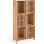 LAFORMA Beyla reol, m. 3 dörrar - naturlig ekfanér och ek