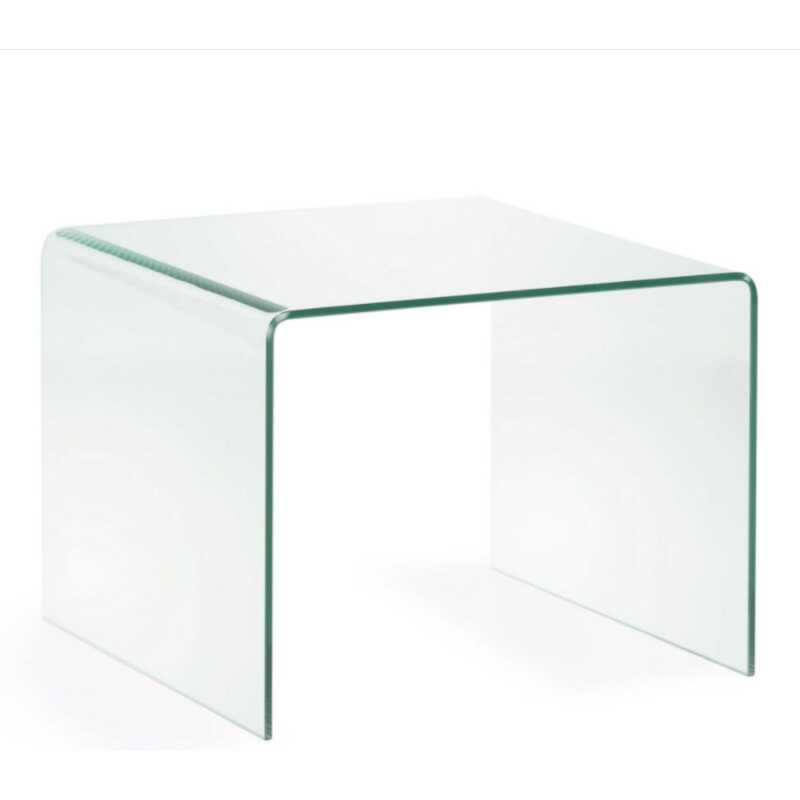 LAFORMA Burano Sidobord, Fyrkantigt - Klarglas