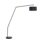 LAFORMA Ciana Golvlampa - Svart Bomull / Plast / Metall