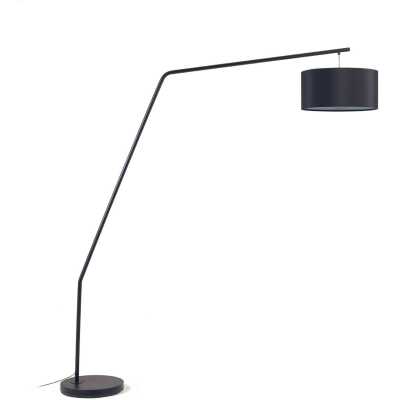 LAFORMA Ciana Golvlampa - Svart Bomull / Plast / Metall
