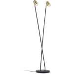LAFORMA Clemence golvlampa - guld och svart metall