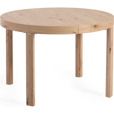 LAFORMA Colleen matbord, med fjärilsbordsskiva, rund - naturlig ekfanér