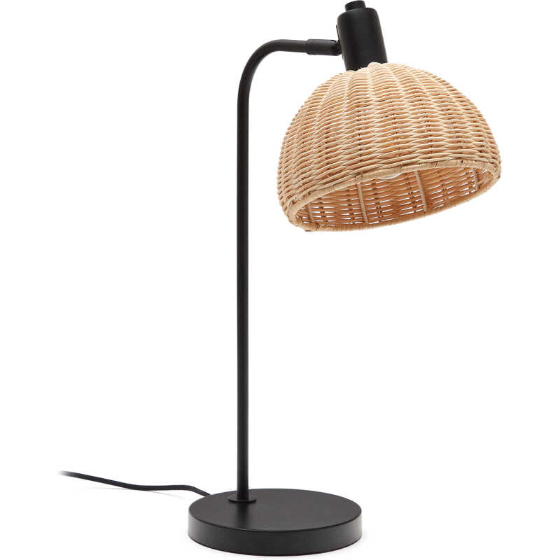 LAFORMA Damila bordslampa i rotting och svart metall