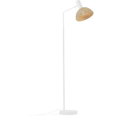 LAFORMA Damila golvlampa - naturrotting och vit metall