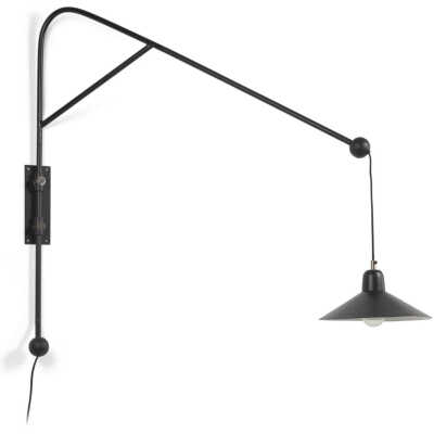 LAFORMA Eleazar Vägglampa - Svart Metall