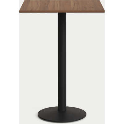 LAFORMA Esilda högbord i valnötsfinish melamin med metallben i svartmålad finish, 60x6